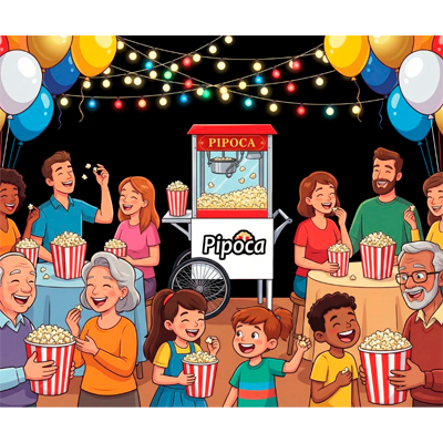 Foto Carrinho Pipoca e Carrinho de Algodao Doce Vermelho