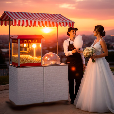 Foto Barraquinha de Pipoca e Algodao Doce - Festa Aniversário