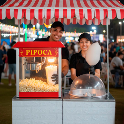 Foto Barraquinha de Pipoca e Algodao Doce - Festa Aniversário