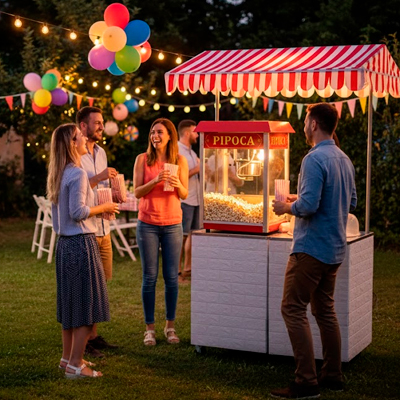 Foto Barraquinha de Pipoca e Algodao Doce - Festa Aniversário