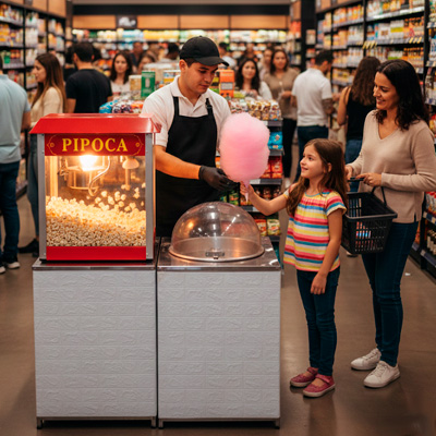 Foto Barraquinha de Pipoca e Algodao Doce Evento