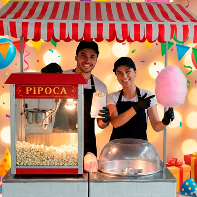 Foto Barraquinha de Pipoca e Algodao Doce Evento